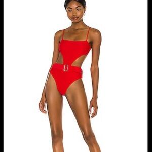Camila Coelho Paulista One Piece in Red